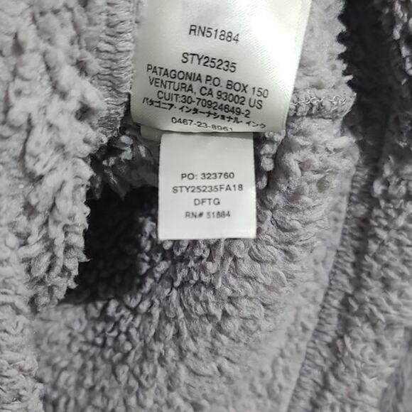 Patagonia Gray1/4-Zip Fleece Pullover Los Gatos Size Large - Picture 8 of 8